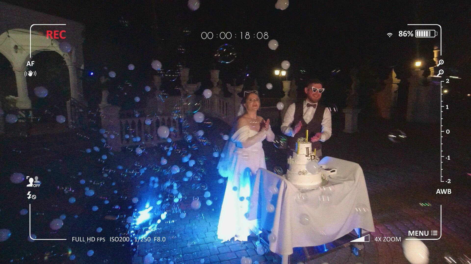 Kamerka GoPro podczas wesela Justyny i Patryka w Domu Weselnym Za Borkiem w Chełmie